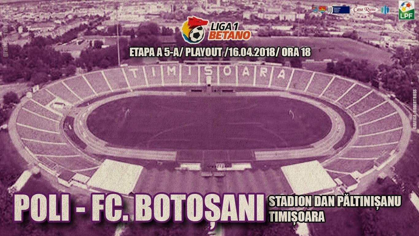 bilete Poli Timisoara - F.C.Botosani