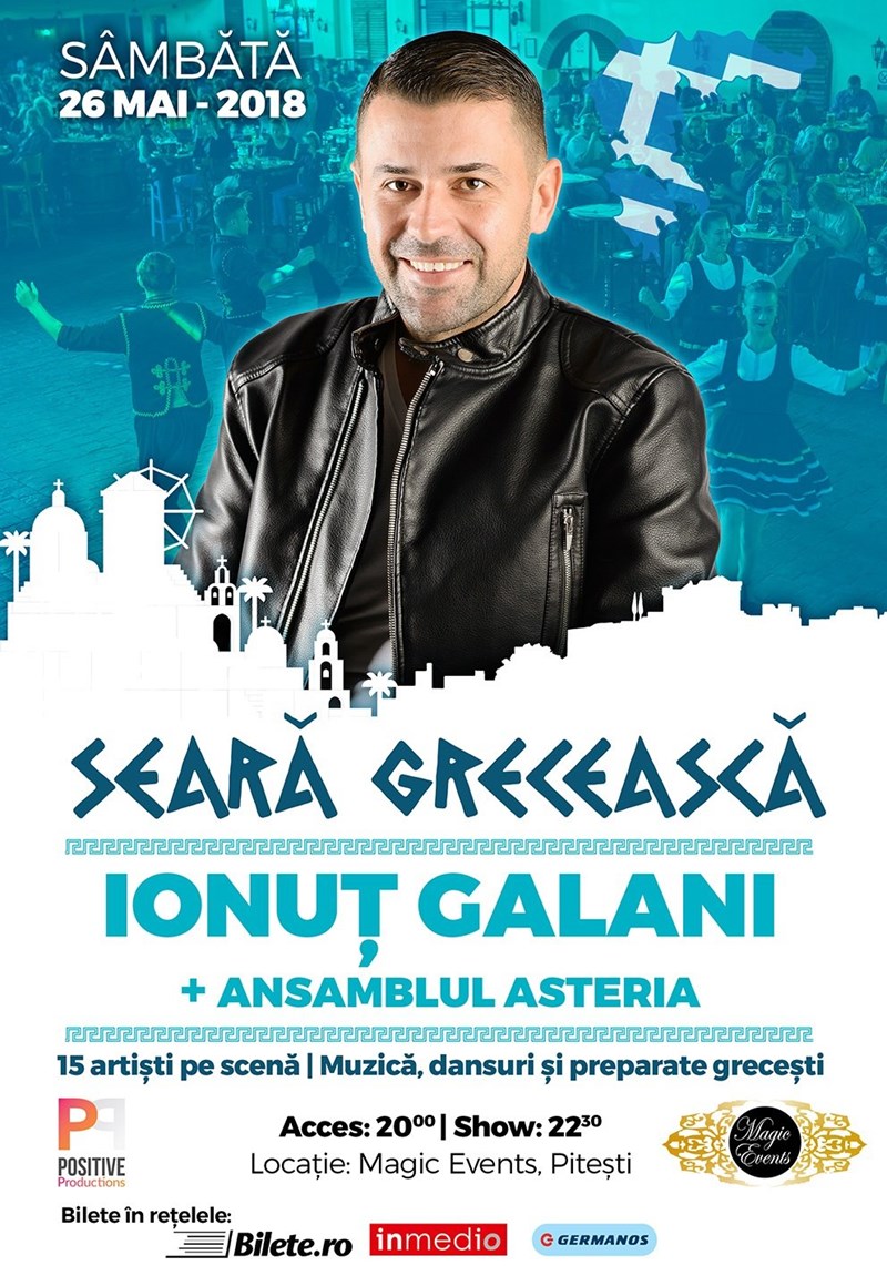 bilete Seara Greceasca: Ionut Galani & Ansamblul Asteria