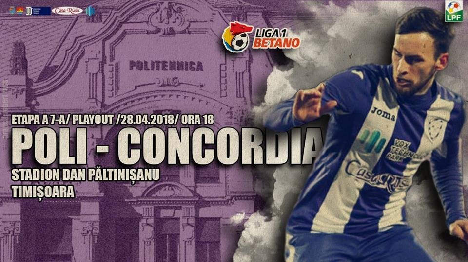 bilete Poli Timisoara - Concordia Chiajna