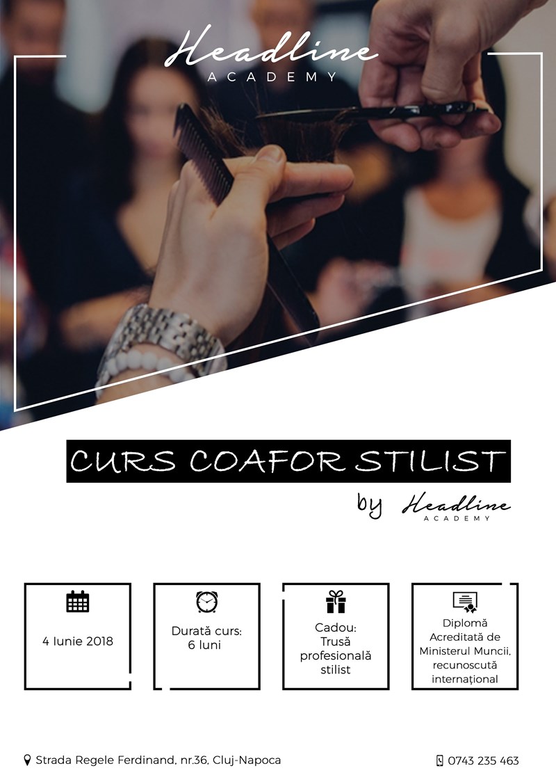 bilete Curs Coafor Stilist by Headline Academy