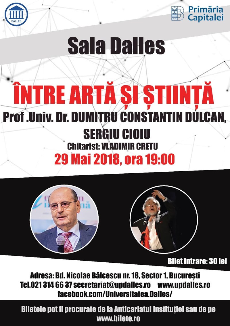 bilete Conferinta - Recital Intre arta si stiinta