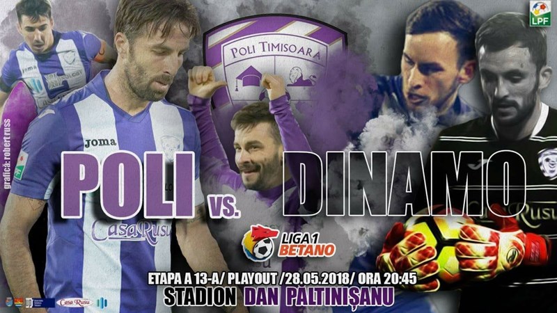 bilete Poli Timisoara - FC Dinamo