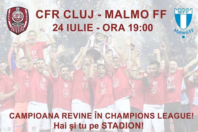 bilete CFR Cluj (ROU) v Malmo (SWE)