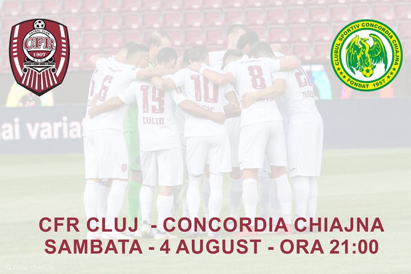 bilete FC CFR 1907 Cluj – CS Concordia Chiajna