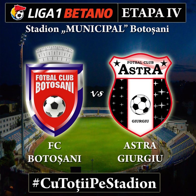 bilete FC Botosani - FC Astra