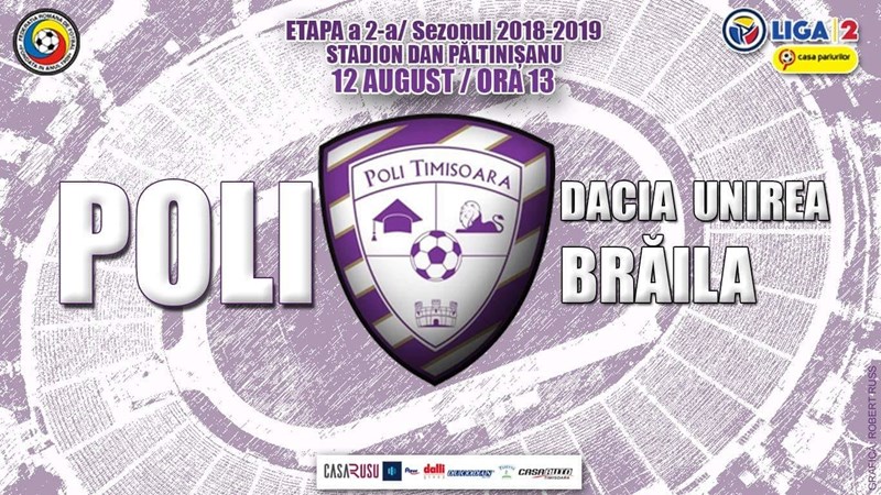 bilete Poli Timisoara - Dacia Unirea Braila