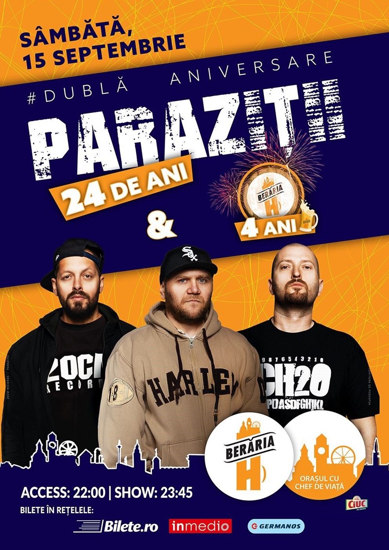 bilete Parazitii in concert la Beraria H