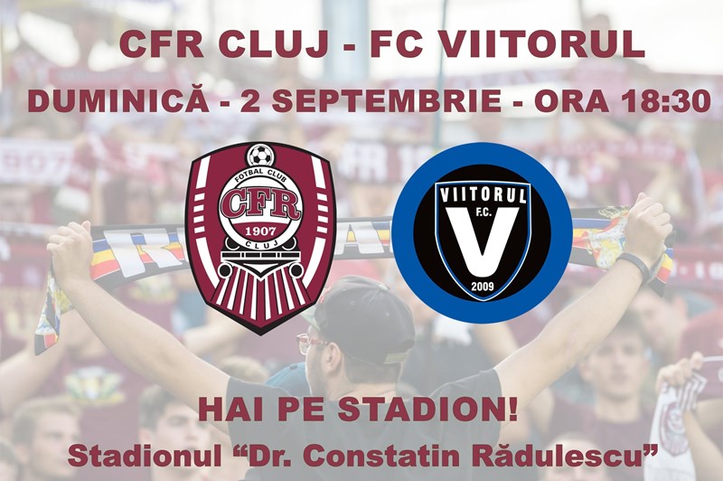 bilete CFR 1907 Cluj - FC Viitorul